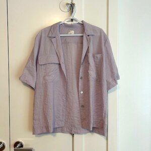 Wilfred Crepe Button Up Top